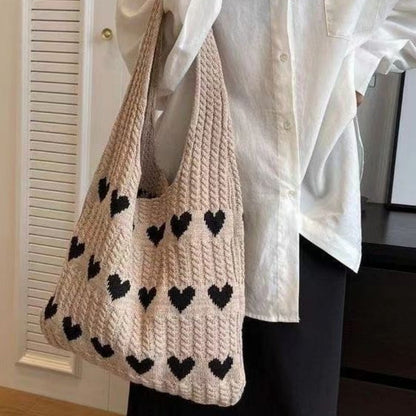 Crochet Tote Bag Small Fresh Simple Fashion Knitted Bag