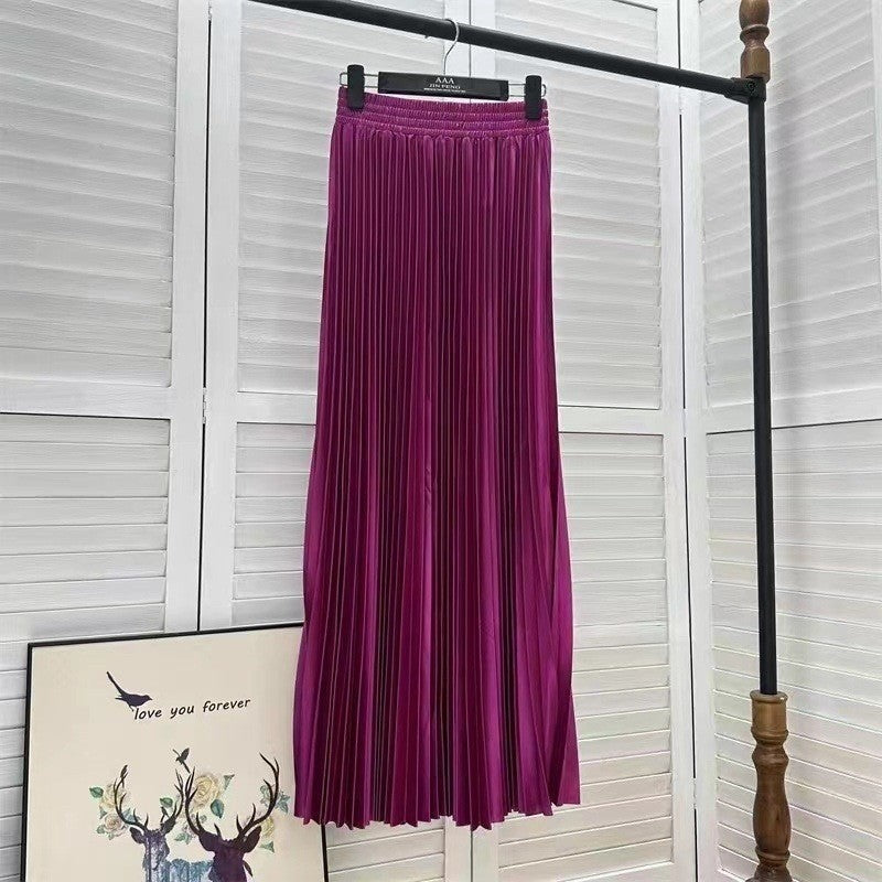 Long Accordion Pleated Skirt