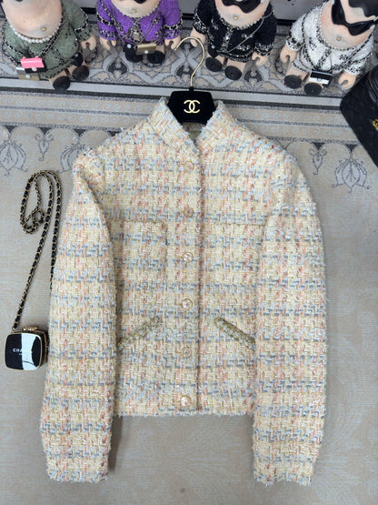 CC Jacket Pink Blue Cotton Polyamide 237357