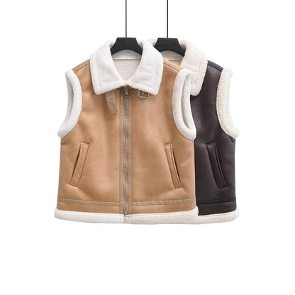Fur Leather Vest
