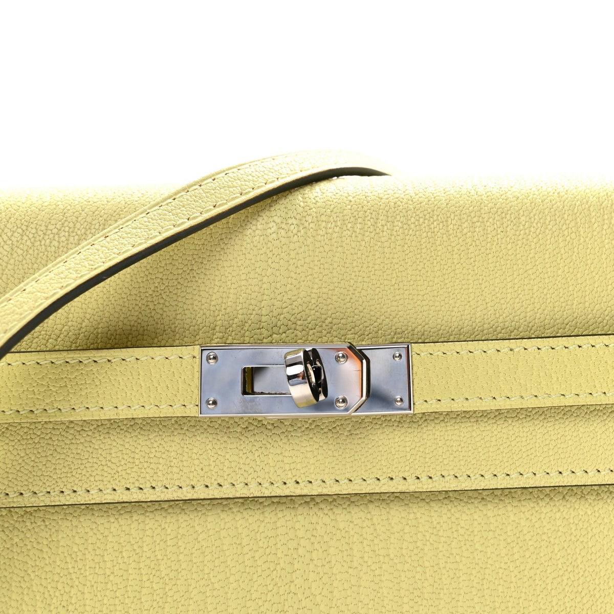 Chevre Mysore Kelly Wallet To Go Jaune Bourgeon