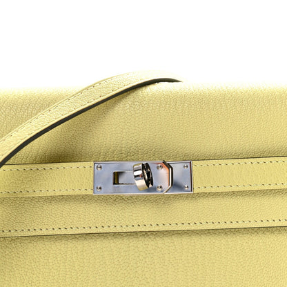 Chevre Mysore Kelly Wallet To Go Jaune Bourgeon