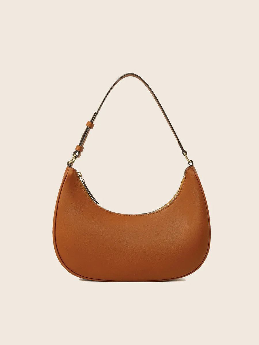 Elisa Crescent Bag In Leather