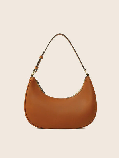 Elisa Crescent Bag In Leather