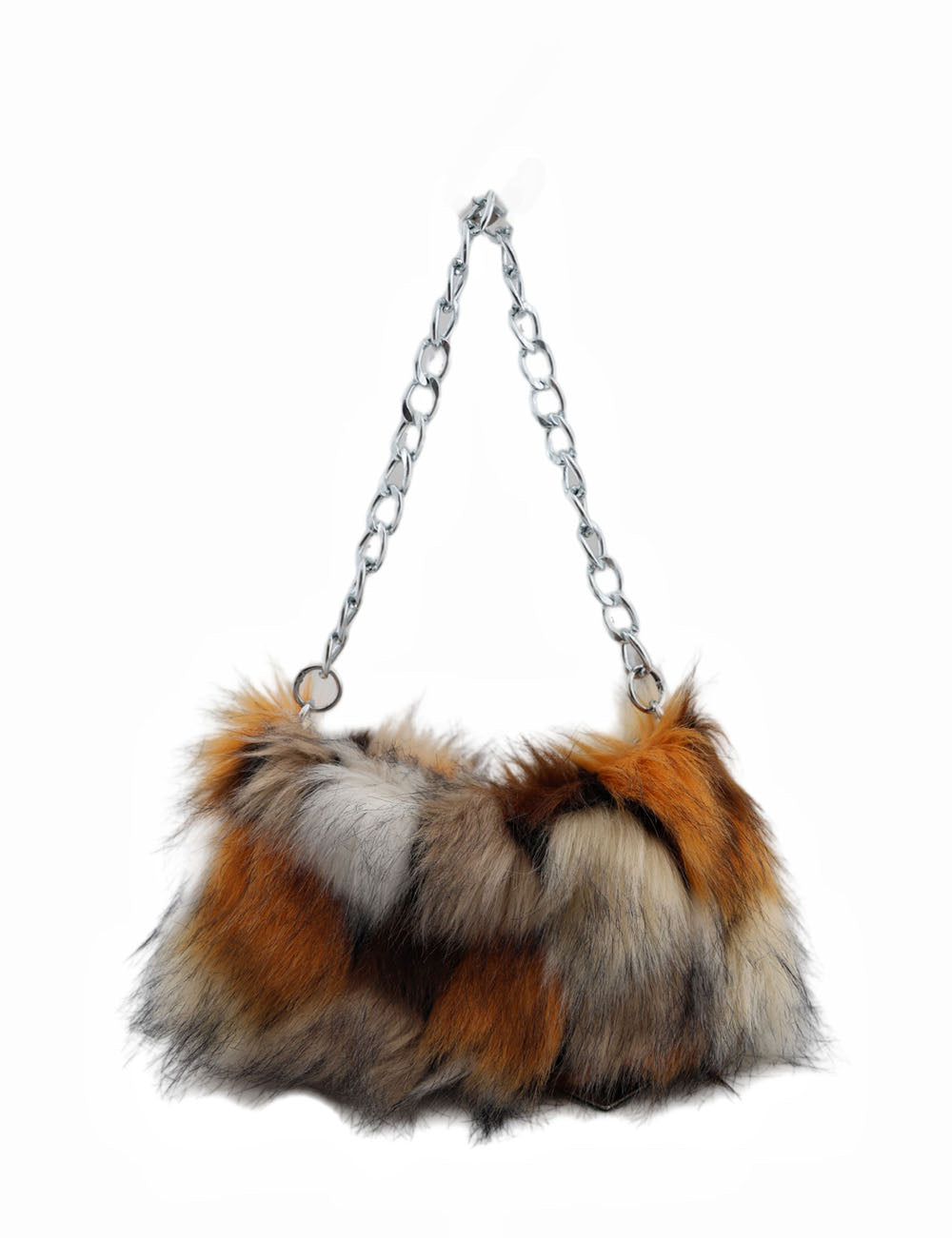 Fluffy Leopard Print Shoulder Evening Bag