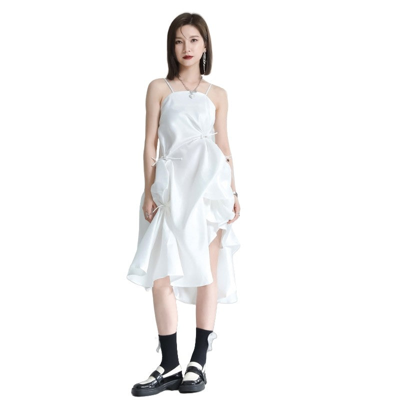 Pleated Irregular Dress