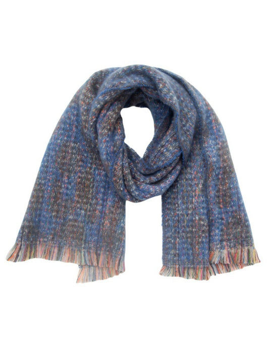 Scarvii - Jacquard Leopard Printed Scarf with Short Tassels