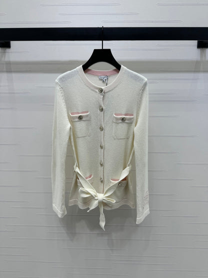 CHANEL DOUBLE-POCKET KNIT LONG SLEEVE CARDIGAN STYLE 289