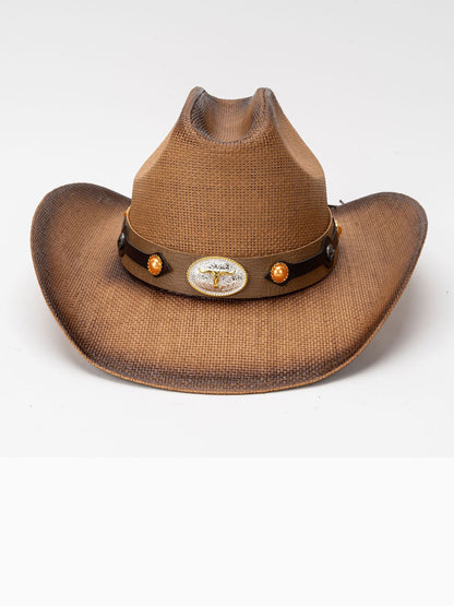 Luciana Retro Straw Western Cowboy Hat