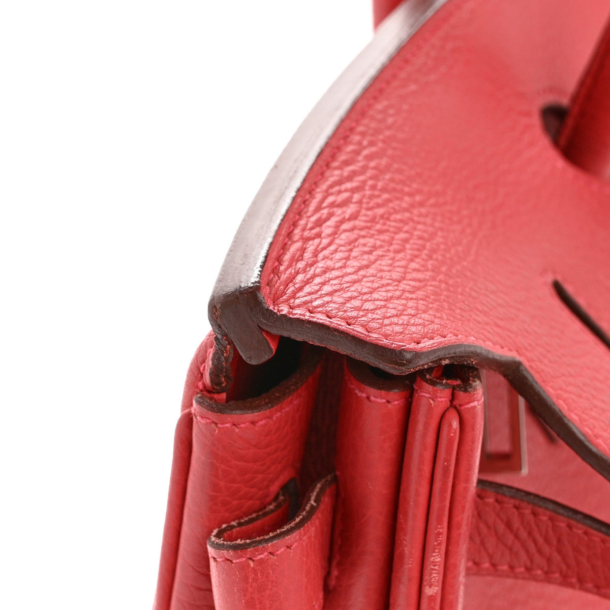 Taurillon Clemence Birkin 40 Rouge Venetian
