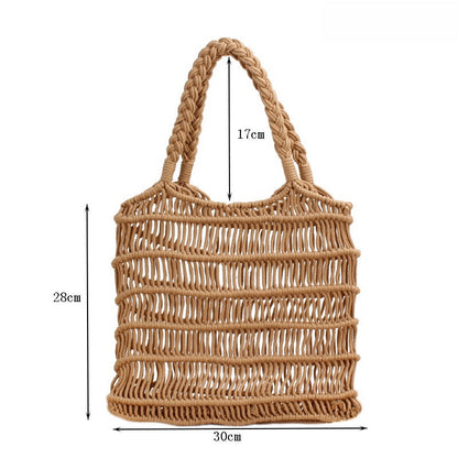 Crochet Market Bag Cotton Cord Net Bag
