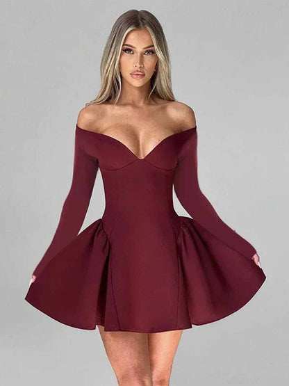 Valentina Long Sleeves Mini Dress