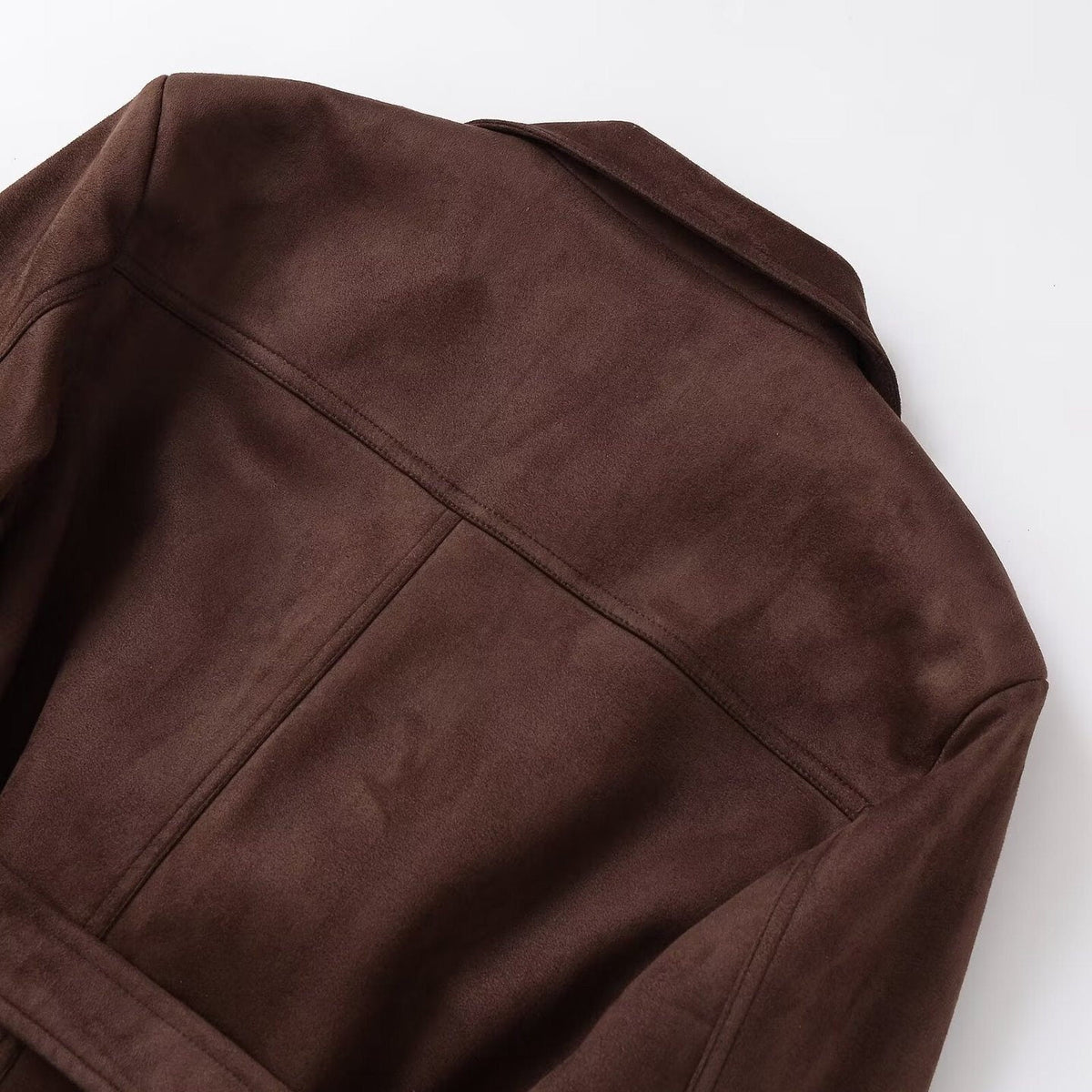 Fashion Suede Texture Jacket Coat