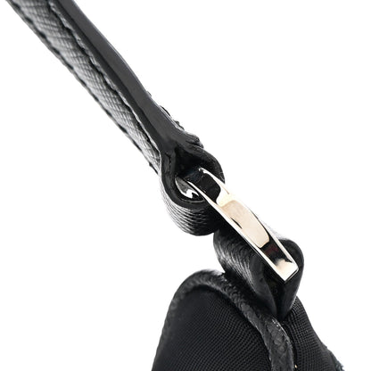 Tessuto Nylon Saffiano Mini Re-Edition 2005 Bag Black