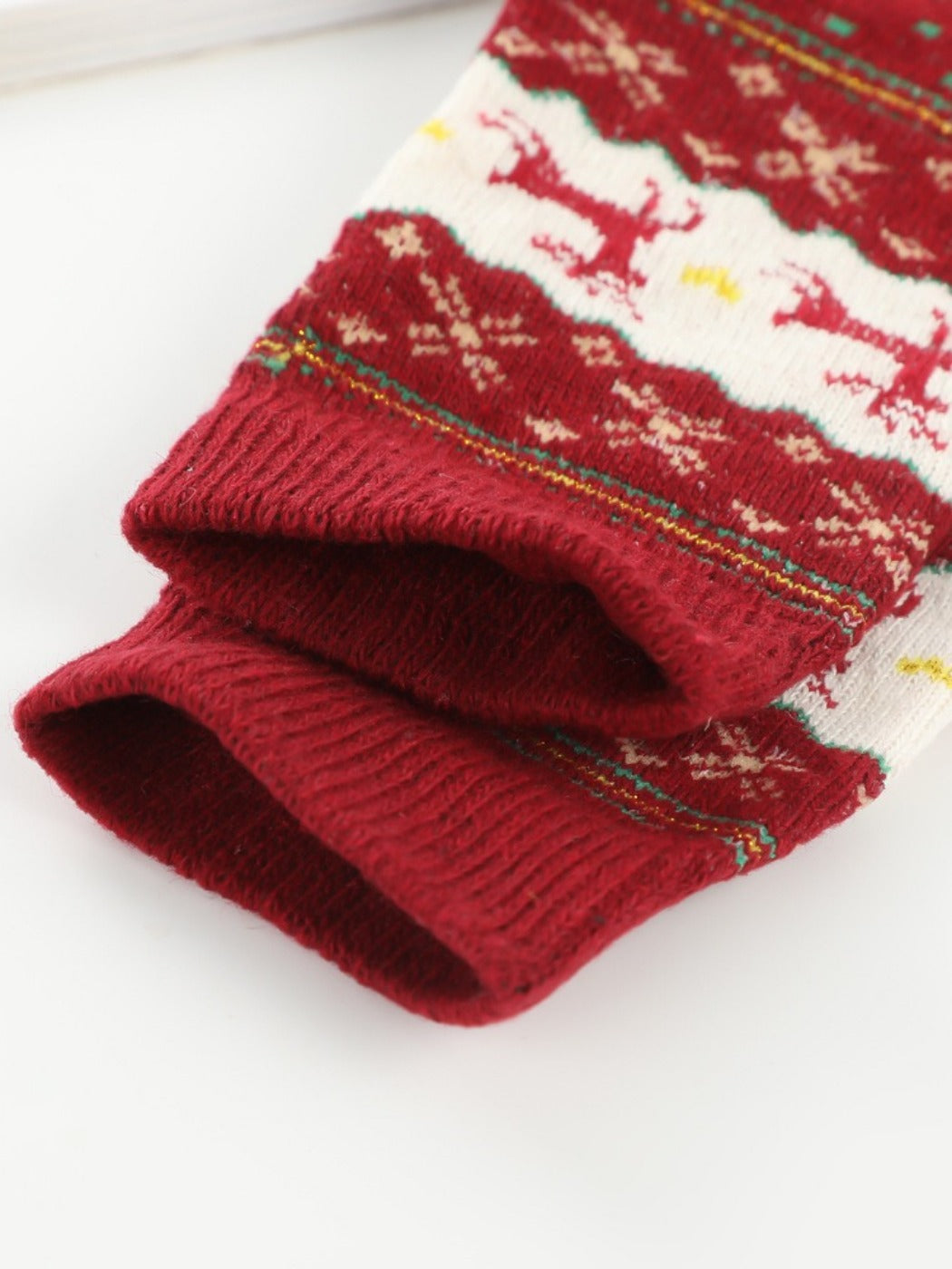 Rufia - Christmas Reindeer Snowflake Mid-Calf Socks – 5 Options