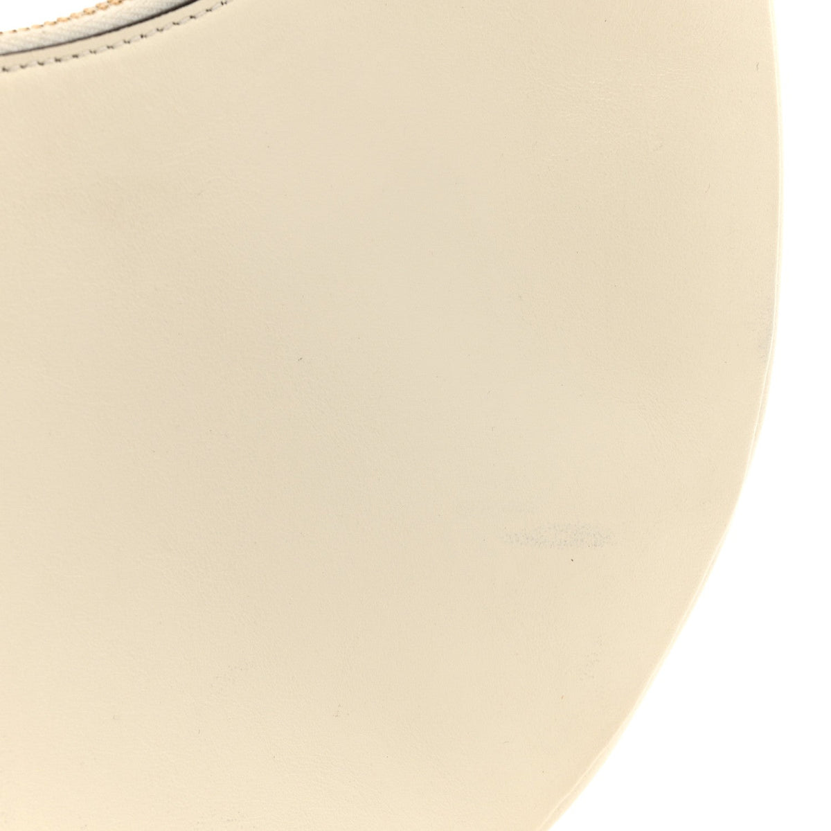 Vitello Grace Matte Small Fendigraphy Hobo Bag White Ice