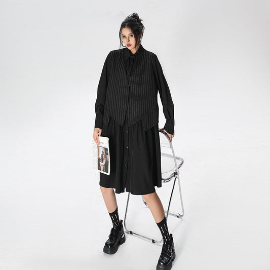 Striped Long Sleeve Dress