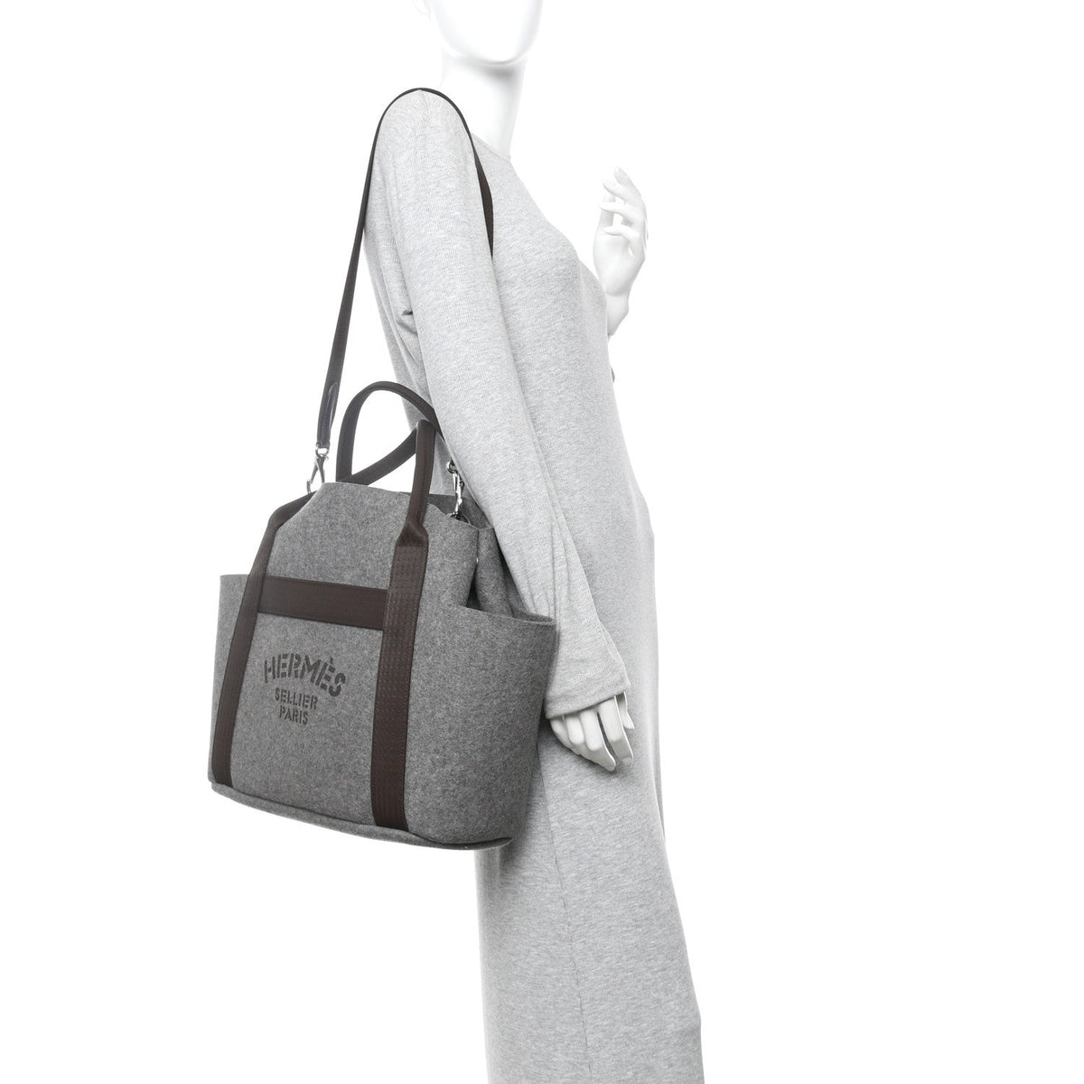 Felt Sac De Pansage Groom Bag Acier