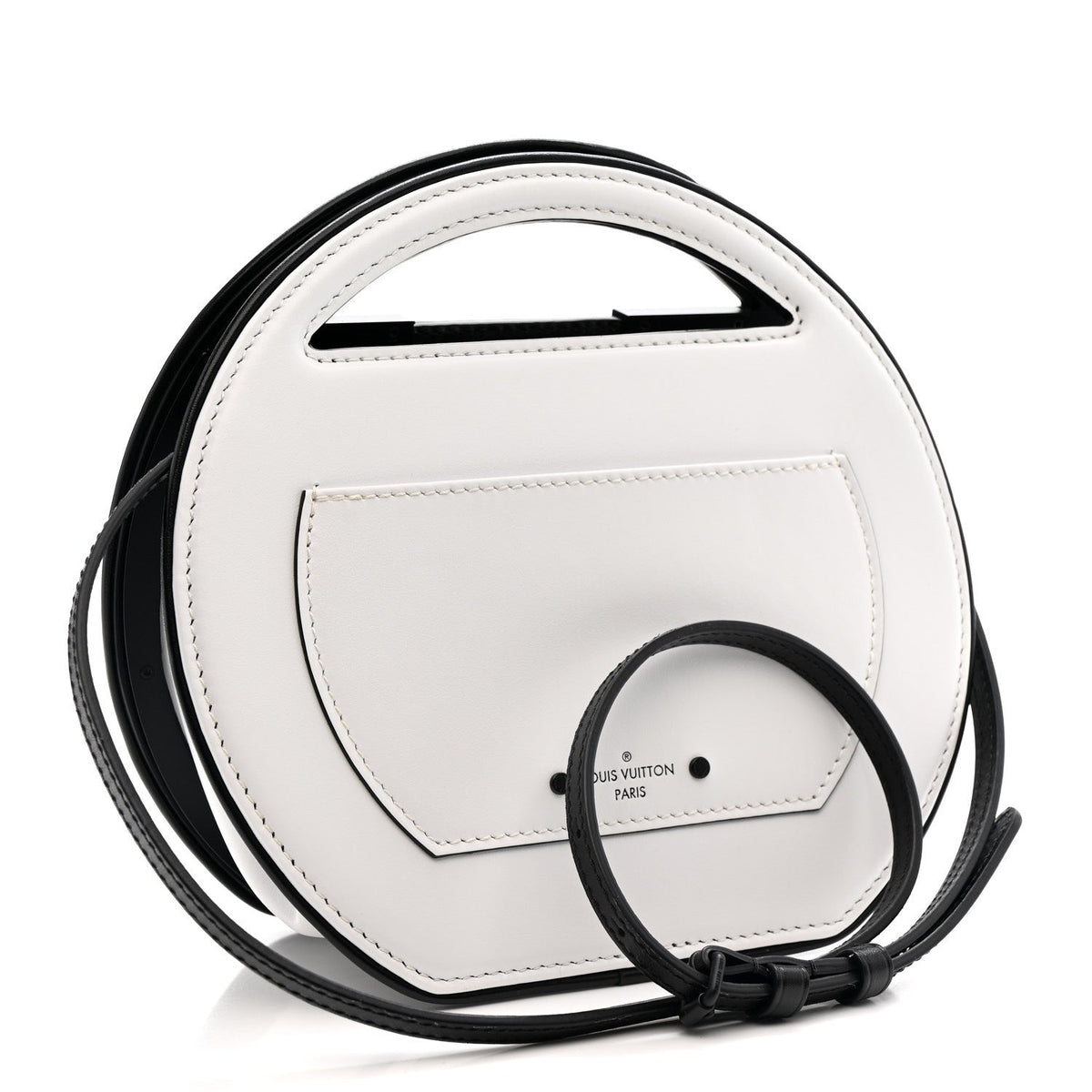 Calfskin Around Me PM White Black