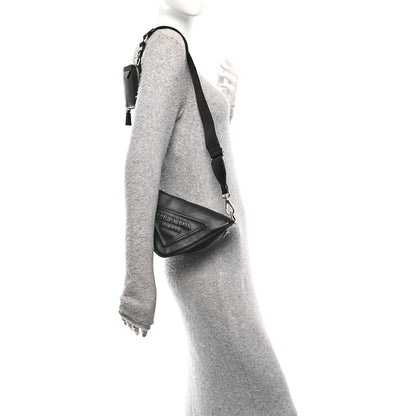 Grace Lux Triangle Shoulder Bag Black