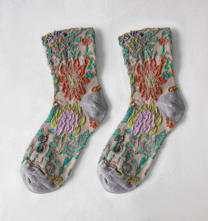 Rufia - 3D Flower Bohemian Women's Socks