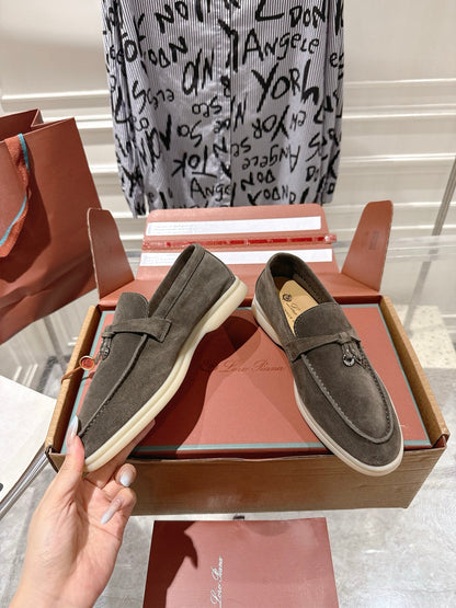 LP Summer Charms Walk Loafers Coffee Suede 565863