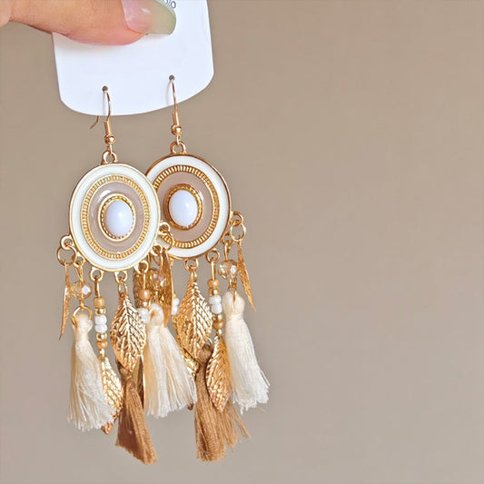 Earwish - Dreamcatcher Dangle Earrings - Boho &amp; Vintage