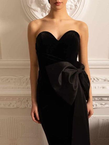 Veda Elegant Strapless Maxi Dress