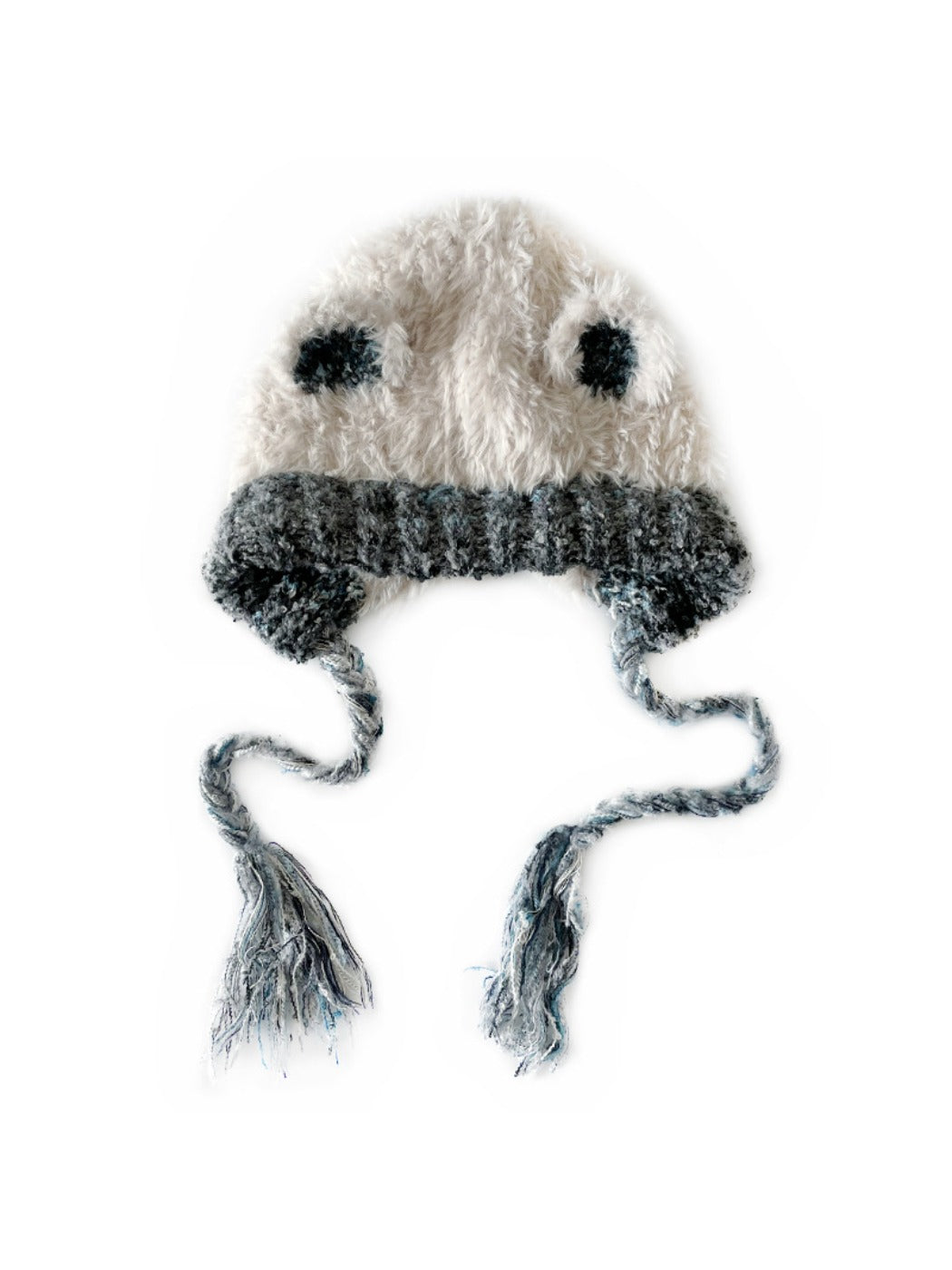 Haila - Cute Knitted Beanie with Braids &amp; Cat-like Ears