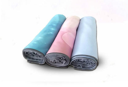 Yoga Position Line Towel Anti-Slip Suede Fitness Towel Thickened Sweat-Absorbent Beginner Machine Wash Portable Yoga Mat