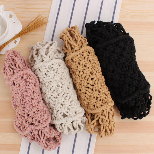 Crochet Market Bag Coarse Cotton Woven Bag