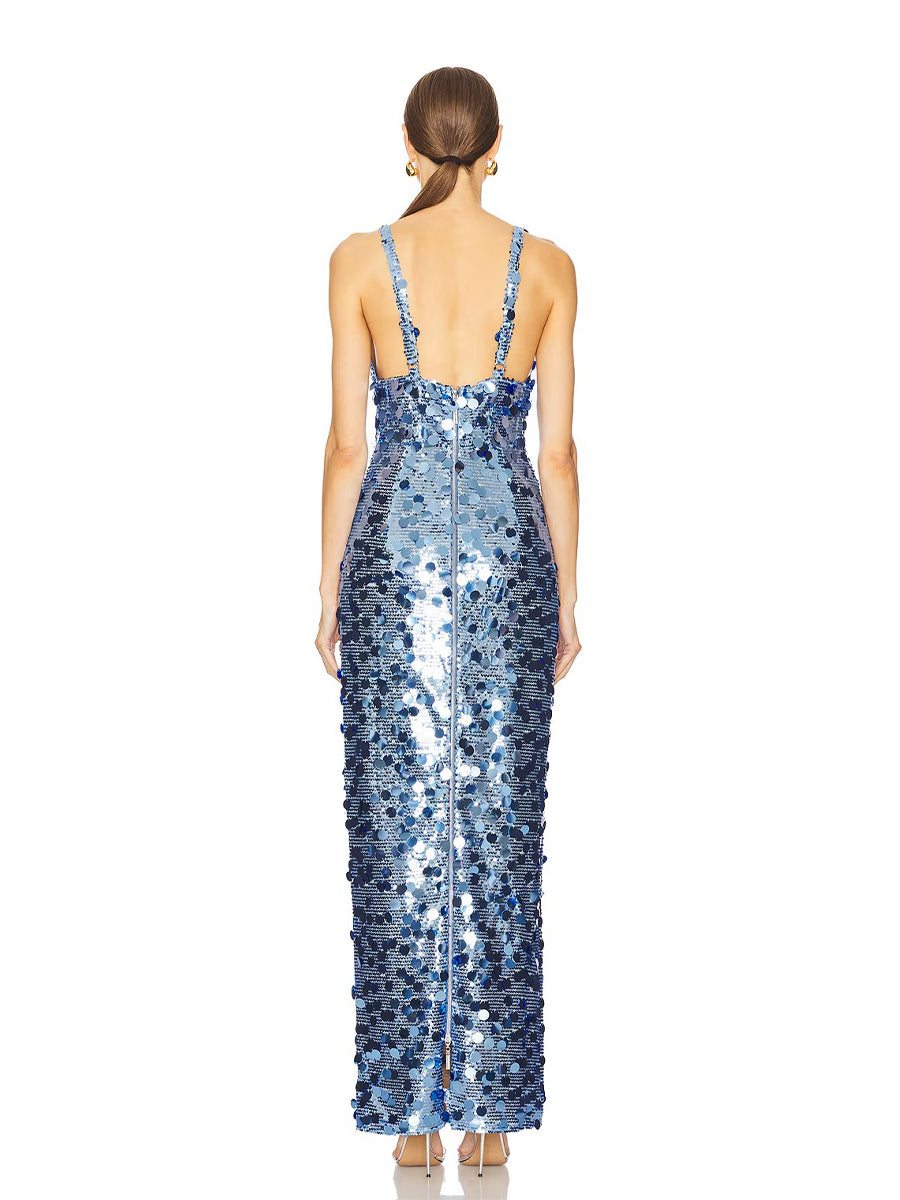 Lucinda Maxi Dress In Blue