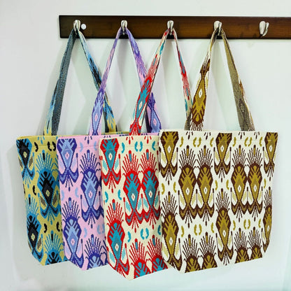 Cosbai - Atlas Print knit Shoulder Bag - Spacious &amp; Vintage