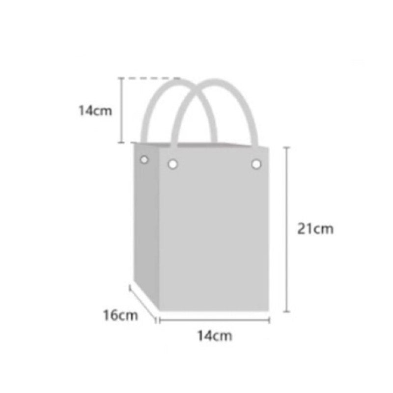 Cute Reindeer Portable Christmas Woven Gift Bag