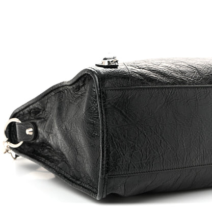 Agneau Classic Silver Hardware City Black