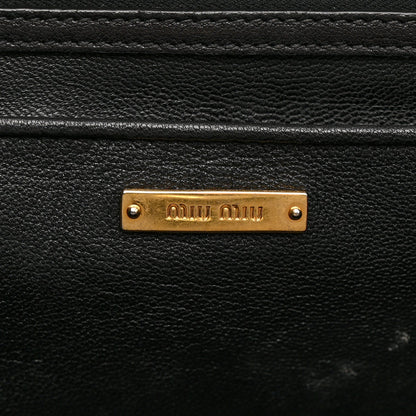 Denim Matelasse Biker Tote Avio
