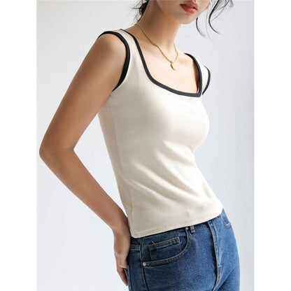 The Little Knitted Camisole With V Neck