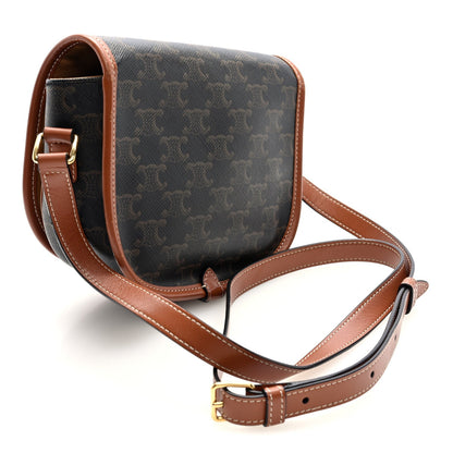 Triomphe Canvas Medium Folco Bag Tan