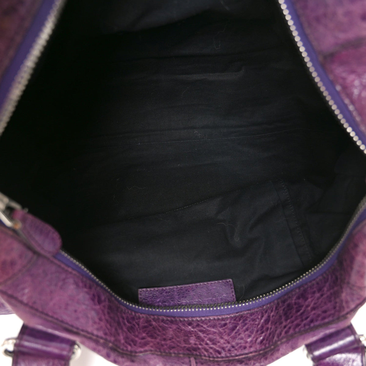 Agneau Giant 21 Silver Hardware Work Raisin