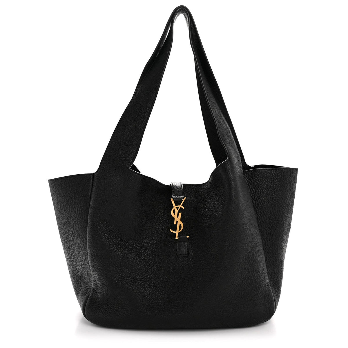 Grained Deerskin Bea Tote Black