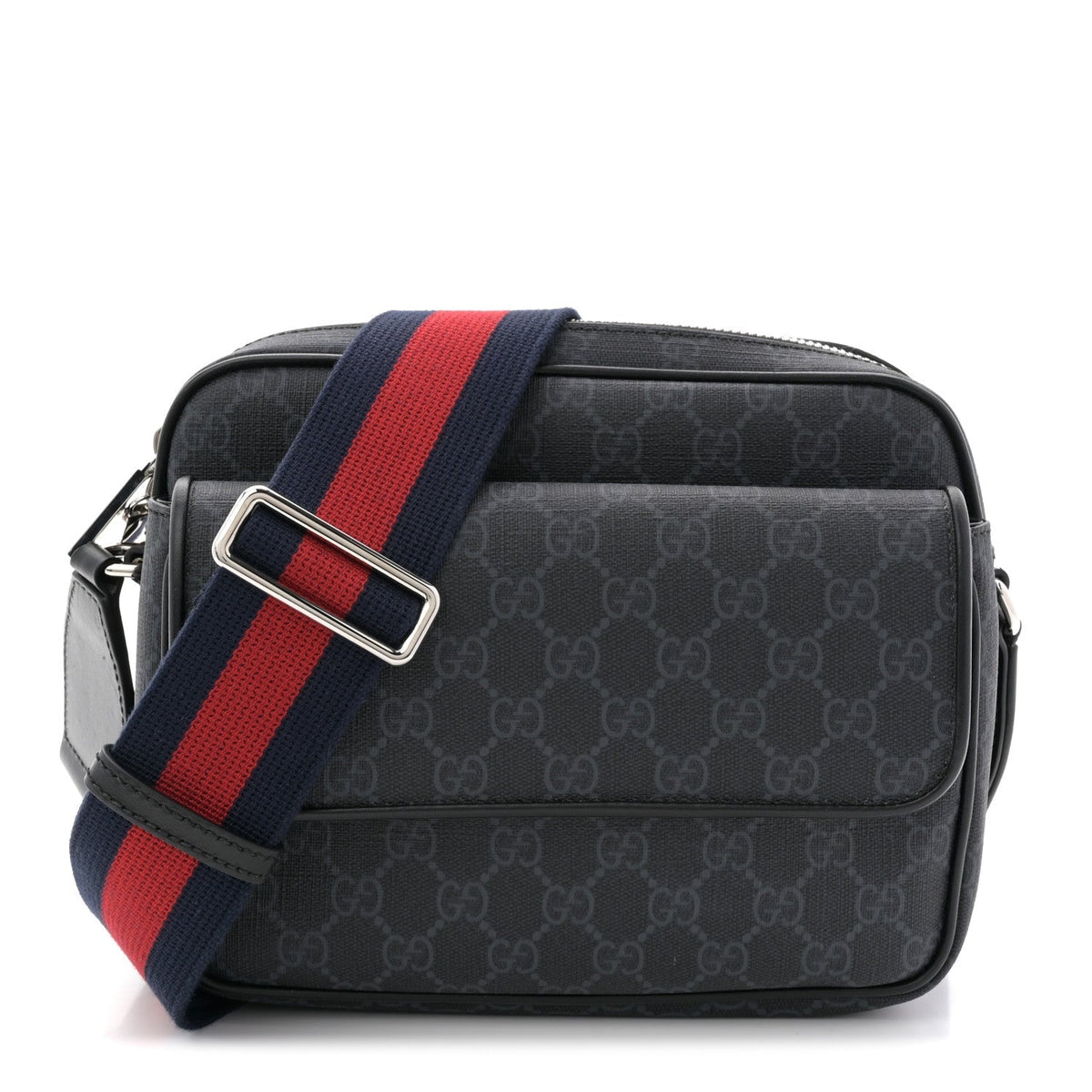 GG Supreme Monogram Small Crossbody Bag Black