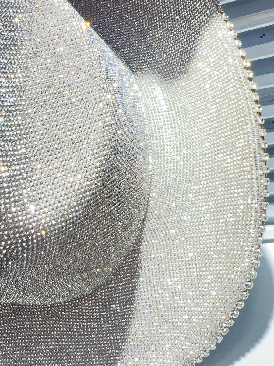 Julieta White Rhinestone-Embellished Cowboy Hat