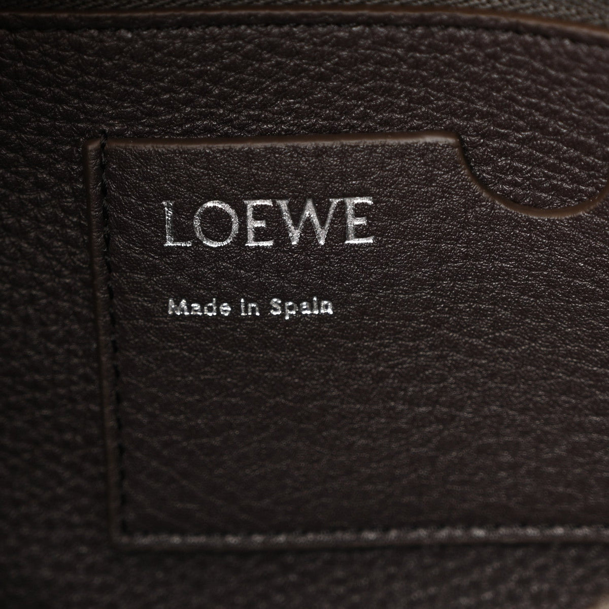 Grained Calfskin Medium Madrid Bag  Dark Ebony