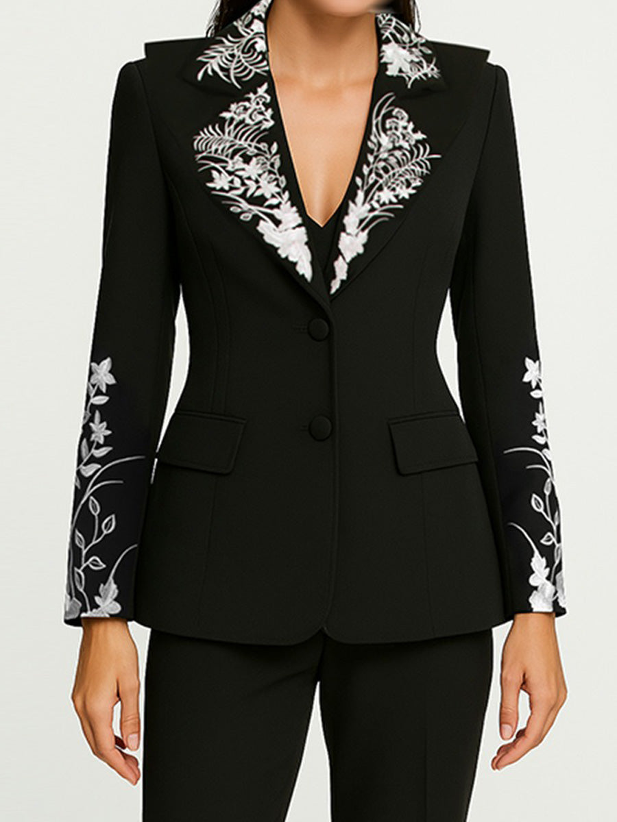 Rosamund Vintage Embroidered Blazer