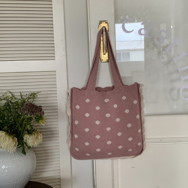 Crochet Tote Bag Simple Fashion Wool Bag