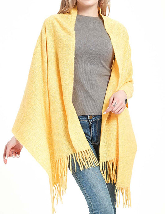 Winter Thick Warm Shawl Tassel Soft Scarf