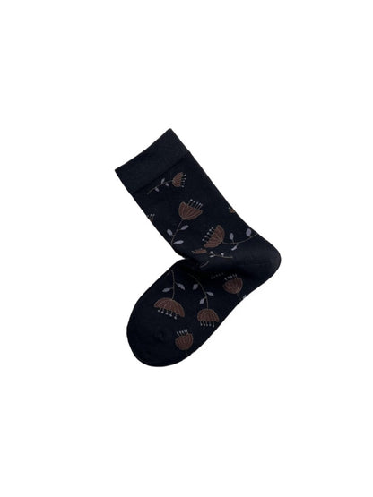 Rufia - Vintage Floral Umbrella Pattern Women’s Socks