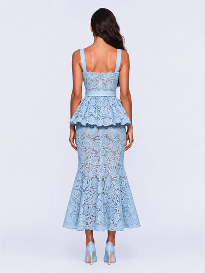 Giselle Cut Out Lace Camisole Maxi Dress
