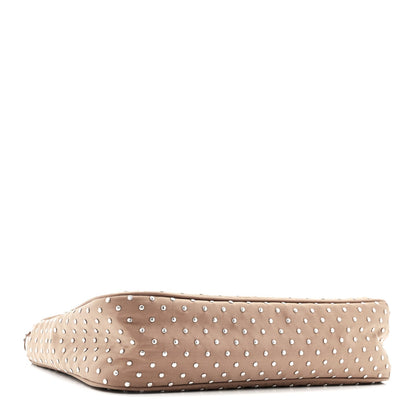 Tessuto Nylon Studded Mini Re-Edition Bag Brandy
