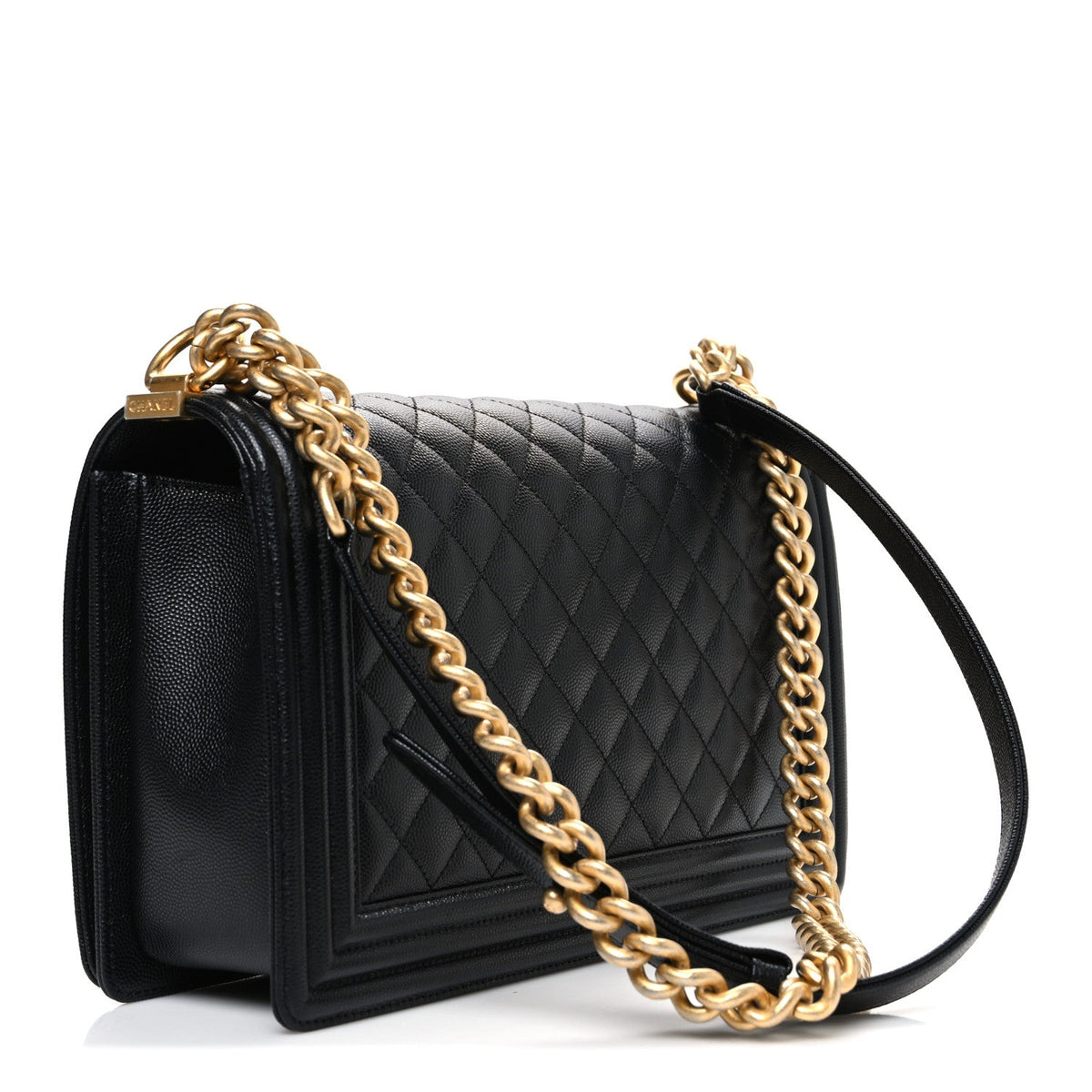 Caviar Quilted New Medium Boy Flap Black